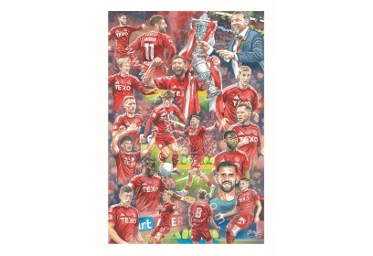 Aberdeen FC Scottish Cup Winners 2024-2025 Wall Art Print